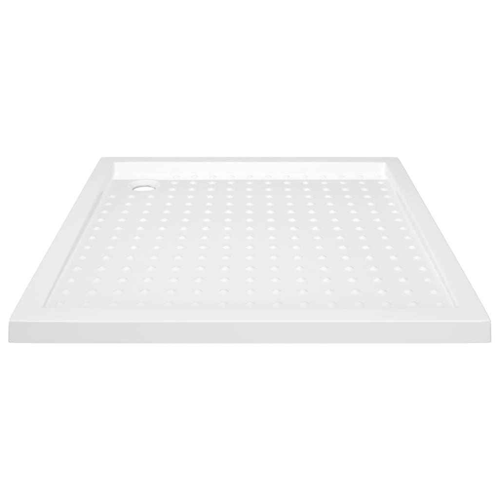 Piatto Doccia con Superficie Puntinata Bianco 90x90x4 cm in ABS