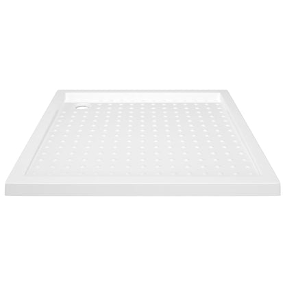 Piatto Doccia con Superficie Puntinata Bianco 90x90x4 cm in ABS