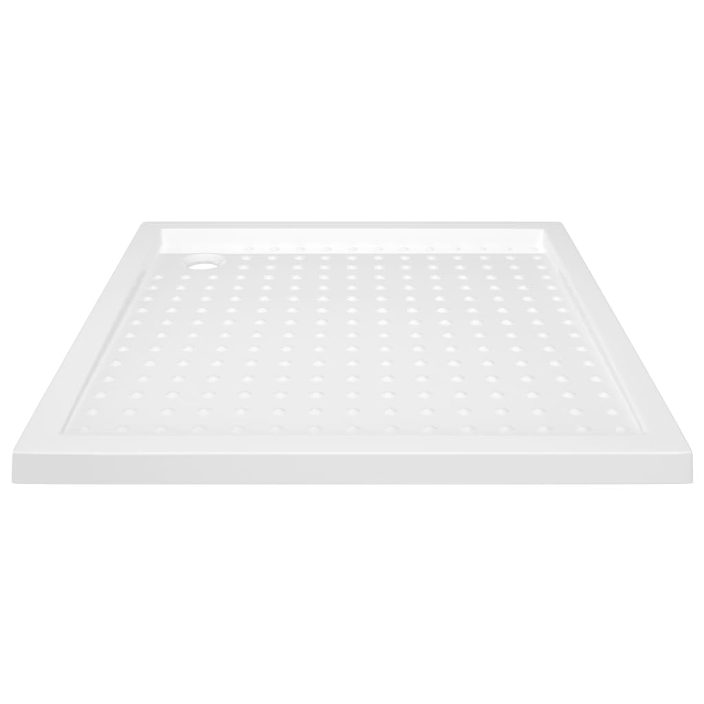 Piatto Doccia con Superficie Puntinata Bianco 80x80x4 cm in ABS