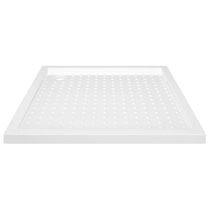 Piatto Doccia con Superficie Puntinata Bianco 80x80x4 cm in ABS