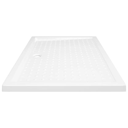 Piatto Doccia con Superficie Puntinata Bianco 80x120x4cm ABS