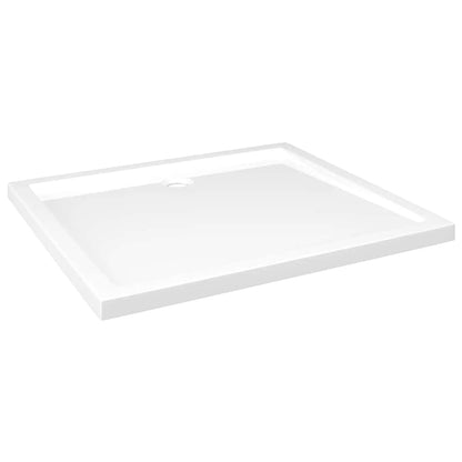 Piatto Doccia in ABS Rettangolare Bianco 80x90 cm