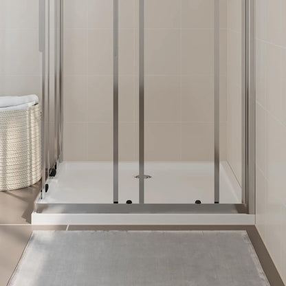 Piatto Doccia in ABS Rettangolare Bianco 80x90 cm