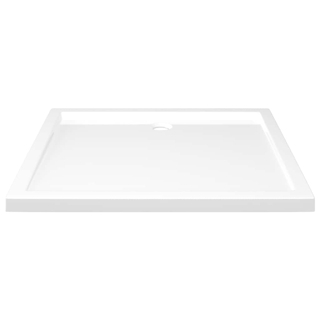 Piatto Doccia in ABS Rettangolare Bianco 80x90 cm