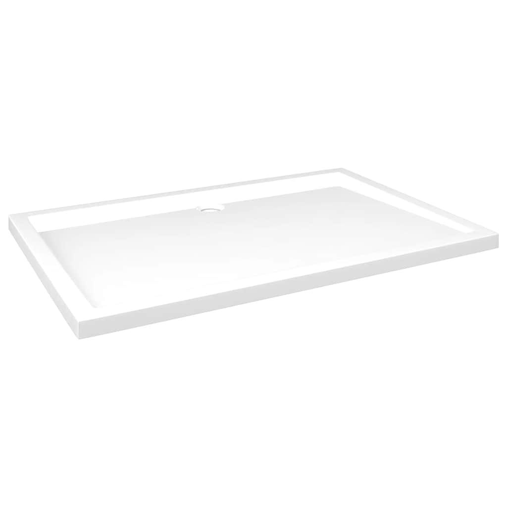 Piatto Doccia in ABS Rettangolare Bianco 80x120 cm