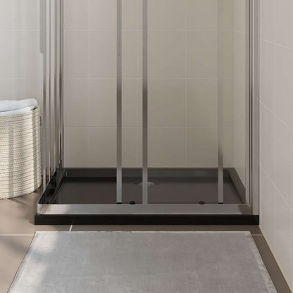 Piatto Doccia in ABS Rettangolare Nero 70x90 cm