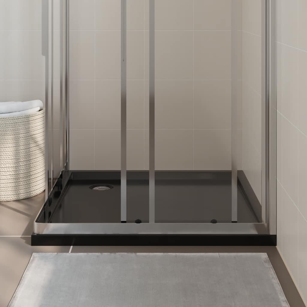 Piatto Doccia Quadrato in ABS Nero 90x90 cm