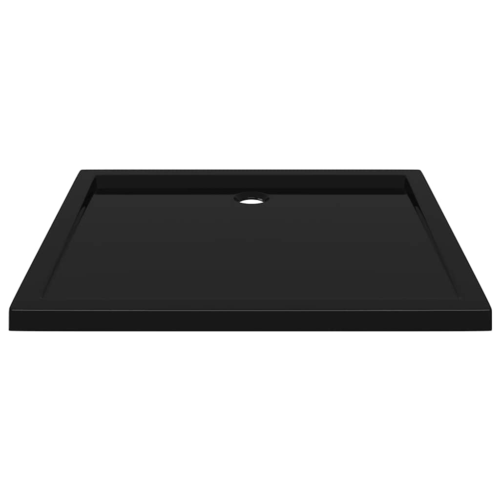 Piatto Doccia in ABS Rettangolare Nero 80x90 cm