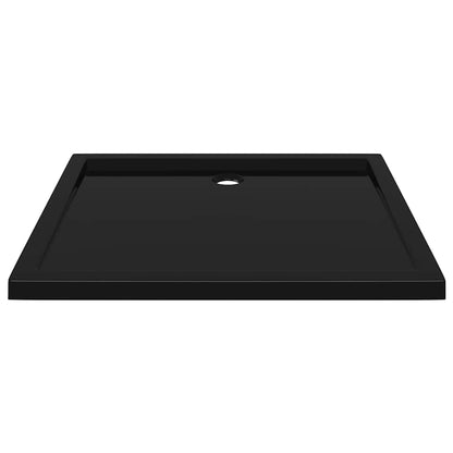 Piatto Doccia in ABS Rettangolare Nero 80x90 cm