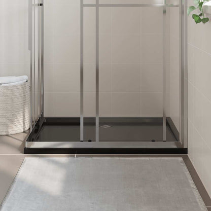 Piatto Doccia in ABS Rettangolare Nero 80x110 cm