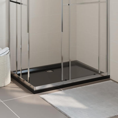 Piatto Doccia in ABS Rettangolare Nero 80x110 cm