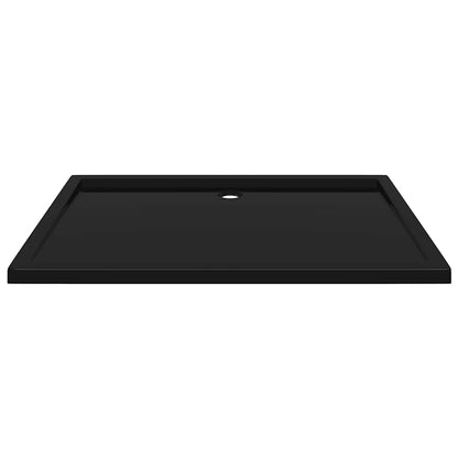 Piatto Doccia in ABS Rettangolare Nero 80x120 cm