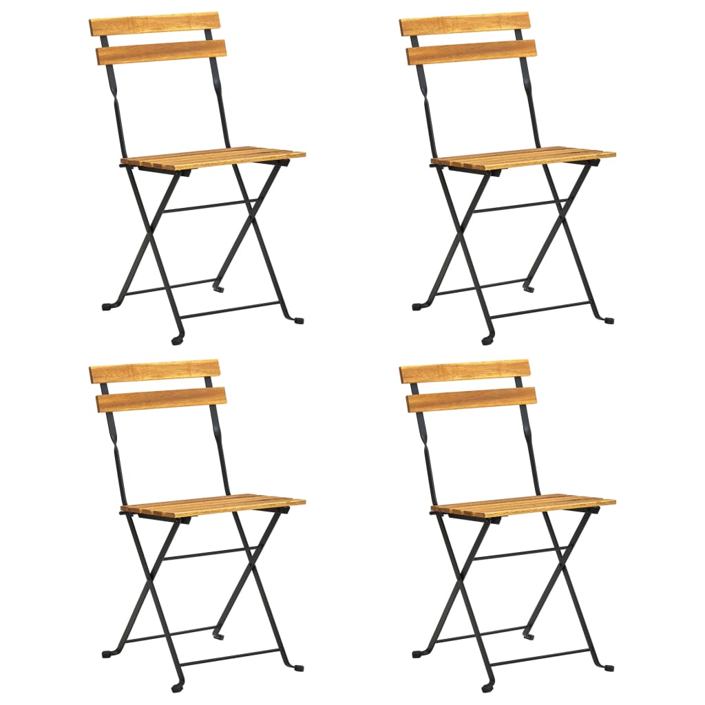 Set da Pranzo da Giardino 5 pz in Legno Massello di Acacia