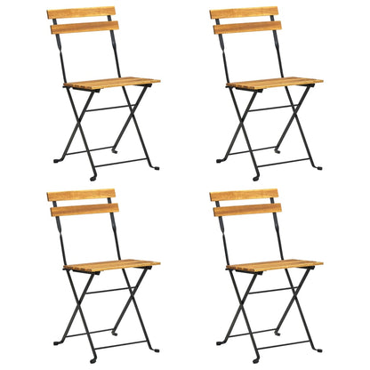 Set da Pranzo da Giardino 5 pz in Legno Massello di Acacia