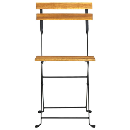 Set da Pranzo Pieghevole per Giardino 9pz in Massello di Acacia