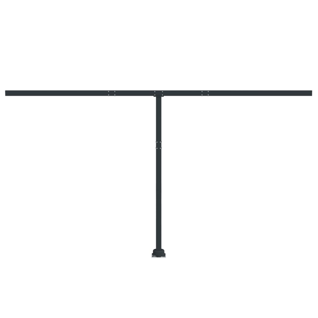 Set Pali per Tenda da Sole Antracite 450x245 cm Ferro