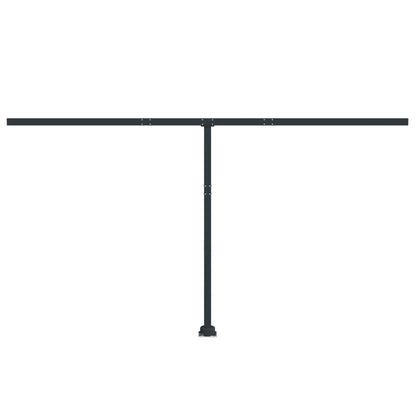 Set Pali per Tenda da Sole Antracite 450x245 cm Ferro