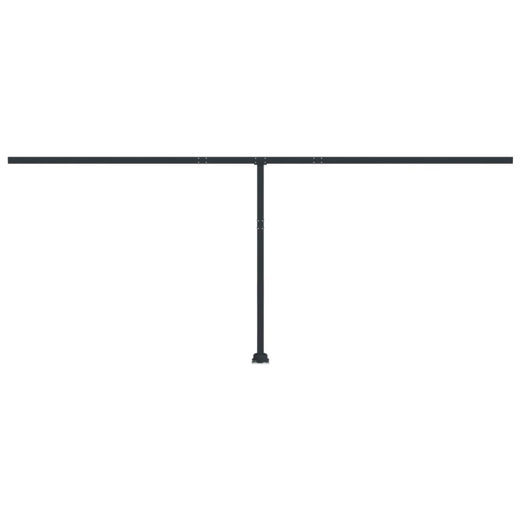 Set Pali per Tenda da Sole Antracite 600x245 cm Ferro