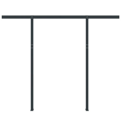 Set Pali per Tenda da Sole Antracite 300x245 cm Ferro