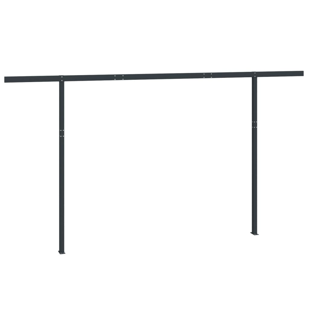 Set Pali per Tenda da Sole Antracite 450x245 cm Ferro