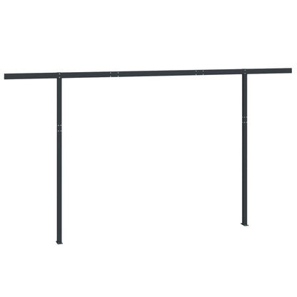 Set Pali per Tenda da Sole Antracite 450x245 cm Ferro