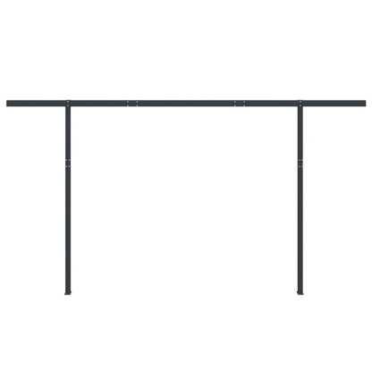 Set Pali per Tenda da Sole Antracite 450x245 cm Ferro