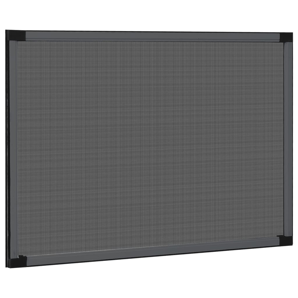 Zanzariera Allungabile per Finestre Antracite (100-193)x75 cm