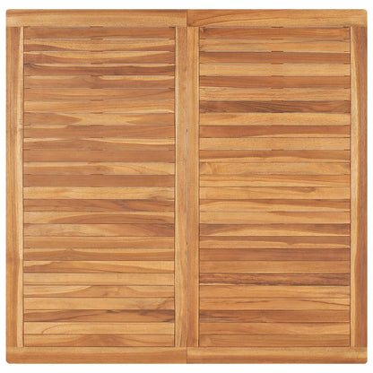 Tavolo da Pranzo per Giardino 120x120x77 cm in Massello di Teak