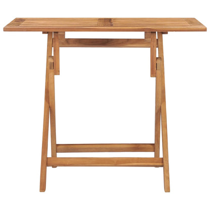 Tavolo da Giardino Pieghevole 90x60x75 cm in Massello di Teak