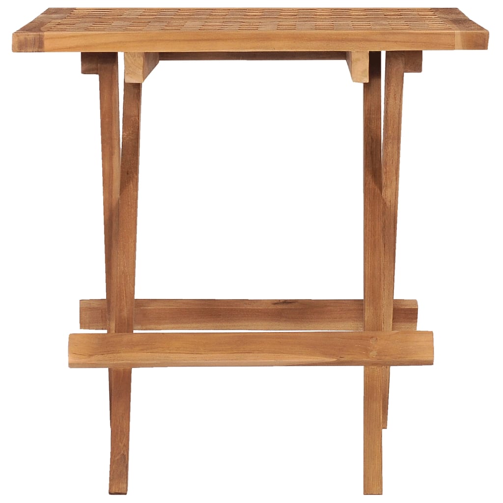 Tavolo da Giardino Pieghevole 50x50x50 cm in Massello di Teak