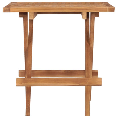 Tavolo da Giardino Pieghevole 50x50x50 cm in Massello di Teak