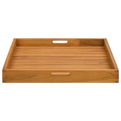 Vassoio da Portata 60x60 cm in Legno Massello di Teak