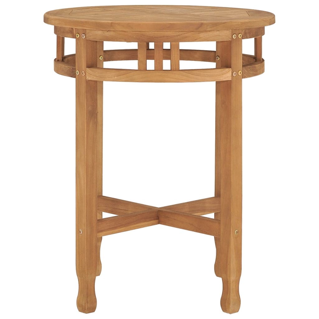 Tavolo da Bistrot ÃƒËœ60x75,5 cm in Legno Massello di Teak