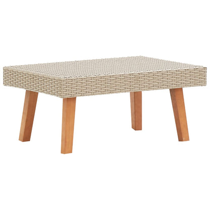 Set Divani da Giardino 2 pz con Cuscini in Polyrattan Beige