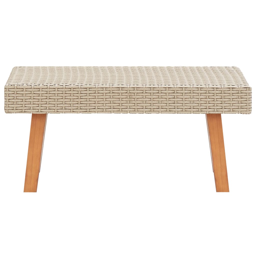 Set Divani da Giardino 2 pz con Cuscini in Polyrattan Beige