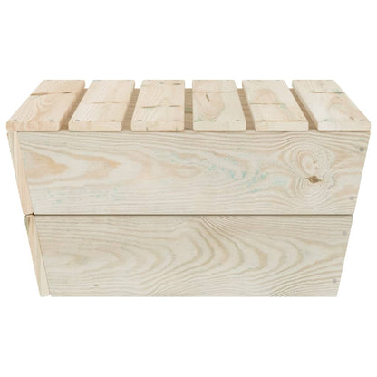 Tavolo da Giardino 60x60x30 cm in Legno di Abete Impregnato