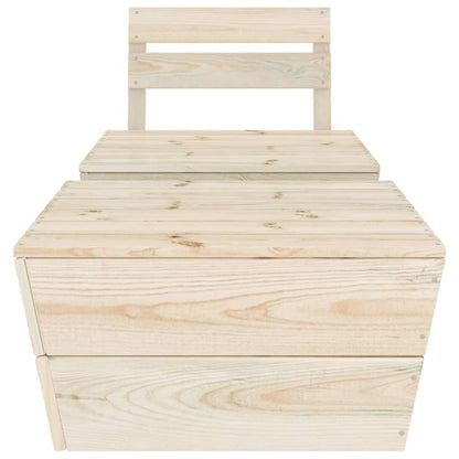 Set Divani da Giardino 2 pz in Legno di Abete Impregnato