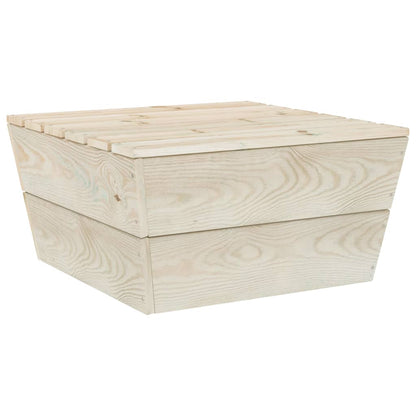 Set Divani da Giardino 2 pz in Legno di Abete Impregnato