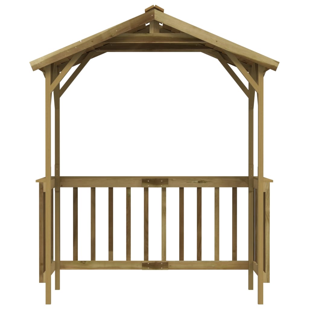 Capanno per Barbecue 163,5x93x210 cm in Pino Impregnato
