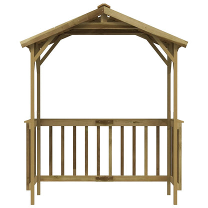Capanno per Barbecue 163,5x93x210 cm in Pino Impregnato