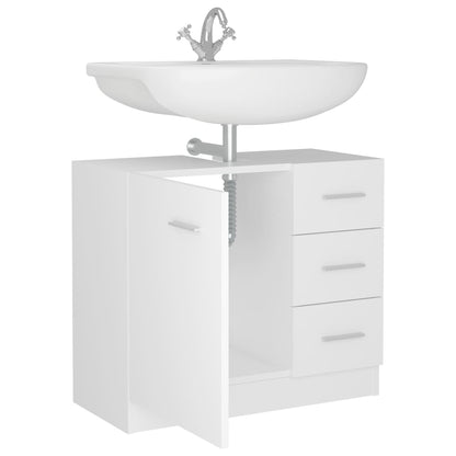 Mobile Sottolavabo Bianco 63x30x54 cm in Multistrato