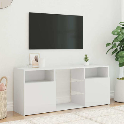Mobile Porta TV con Luci LED Bianco 120x30x50 cm