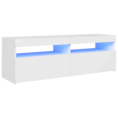 Mobile Porta TV con Luci LED Bianco 120x35x40 cm