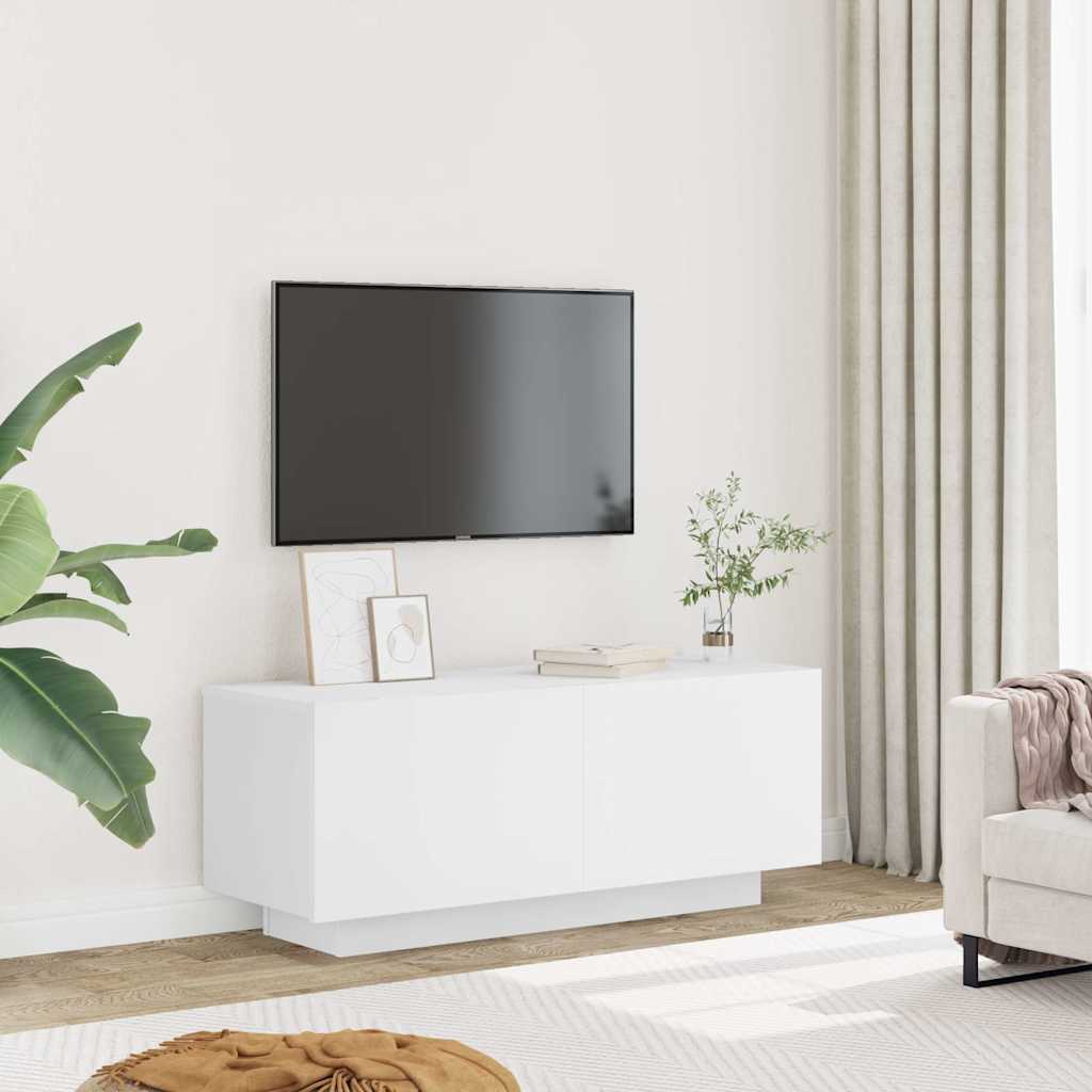 Mobile Porta TV Bianco 100x35x40 cm in Legno Multistrato