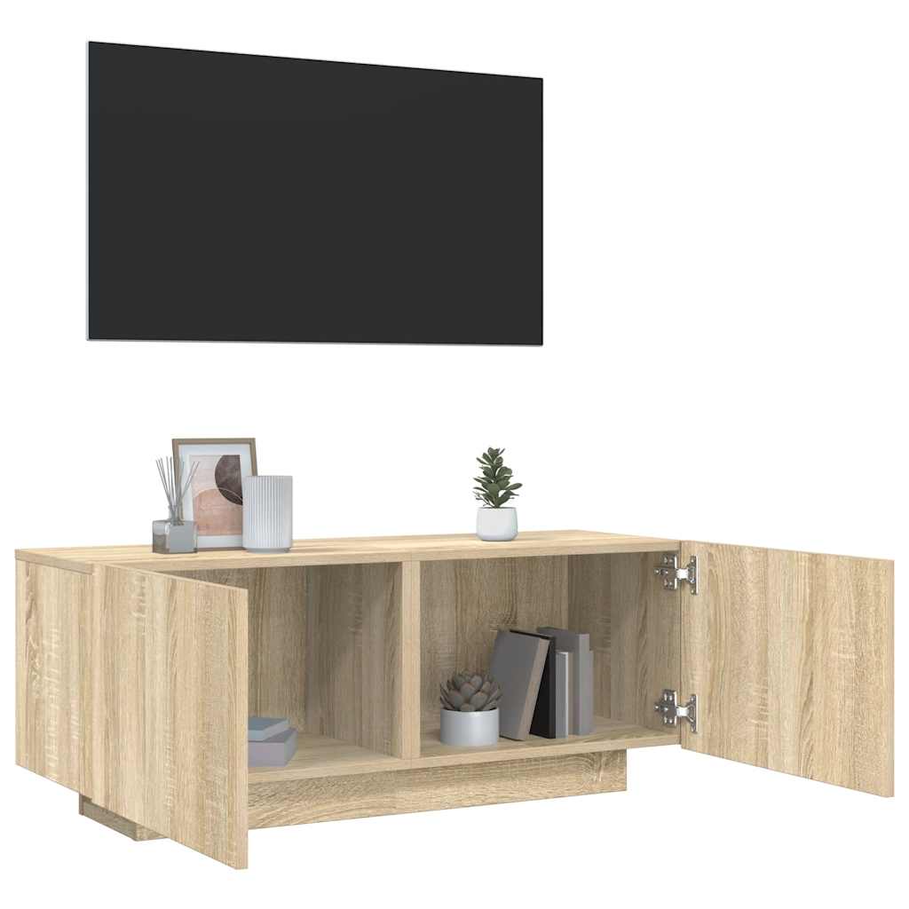 Mobile per TV Rovere Sonoma 100x35x40 cm Legno Multistrato