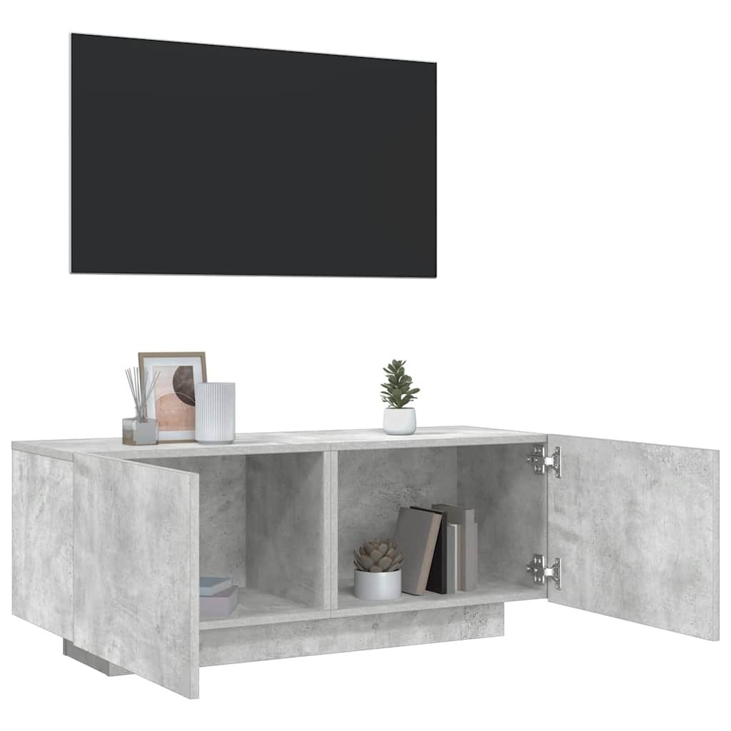 Mobile per TV Grigio Cemento 100x35x40 cm Legno Multistrato