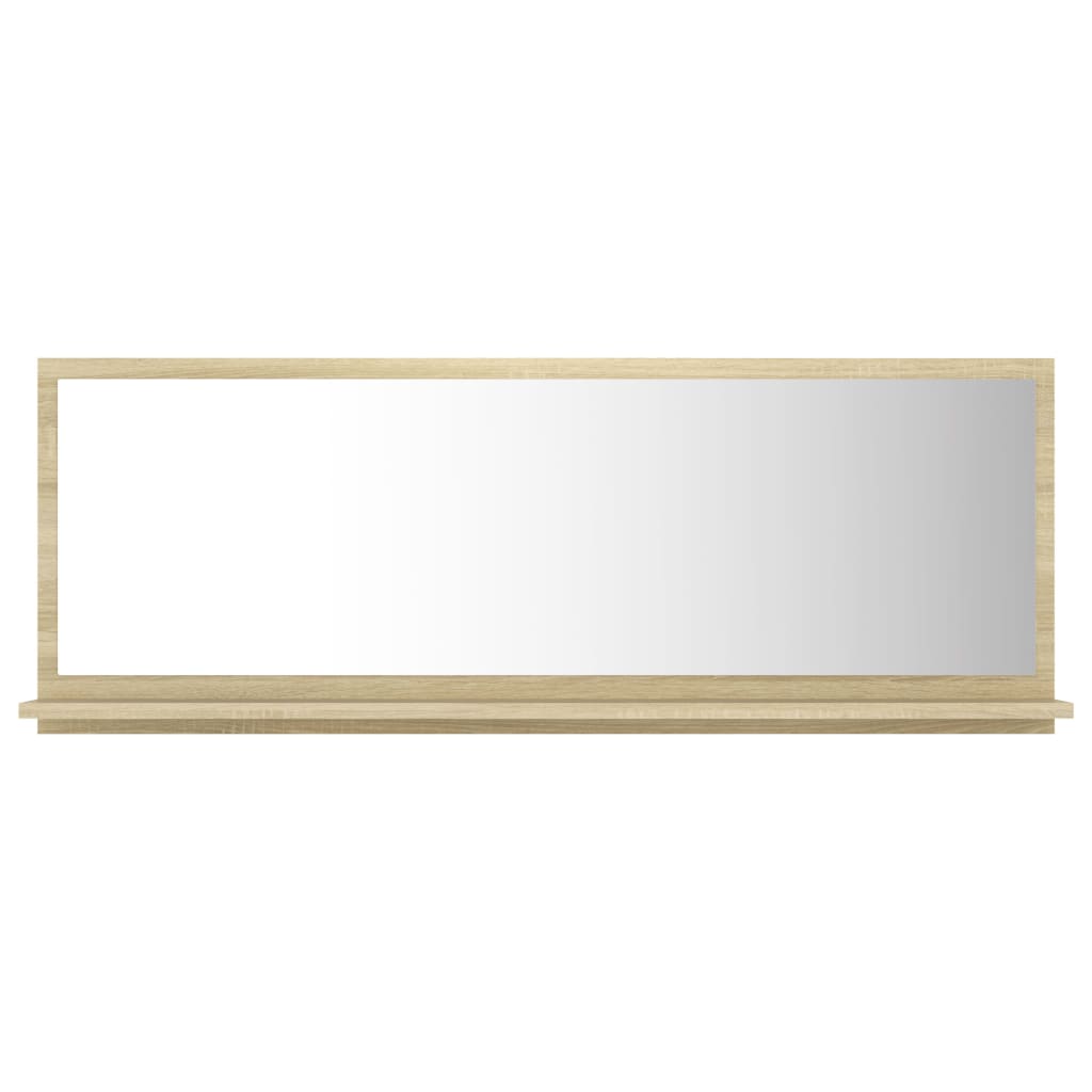 Specchio da Bagno Rovere Sonoma 100x10,5x37cm Legno Multistrato