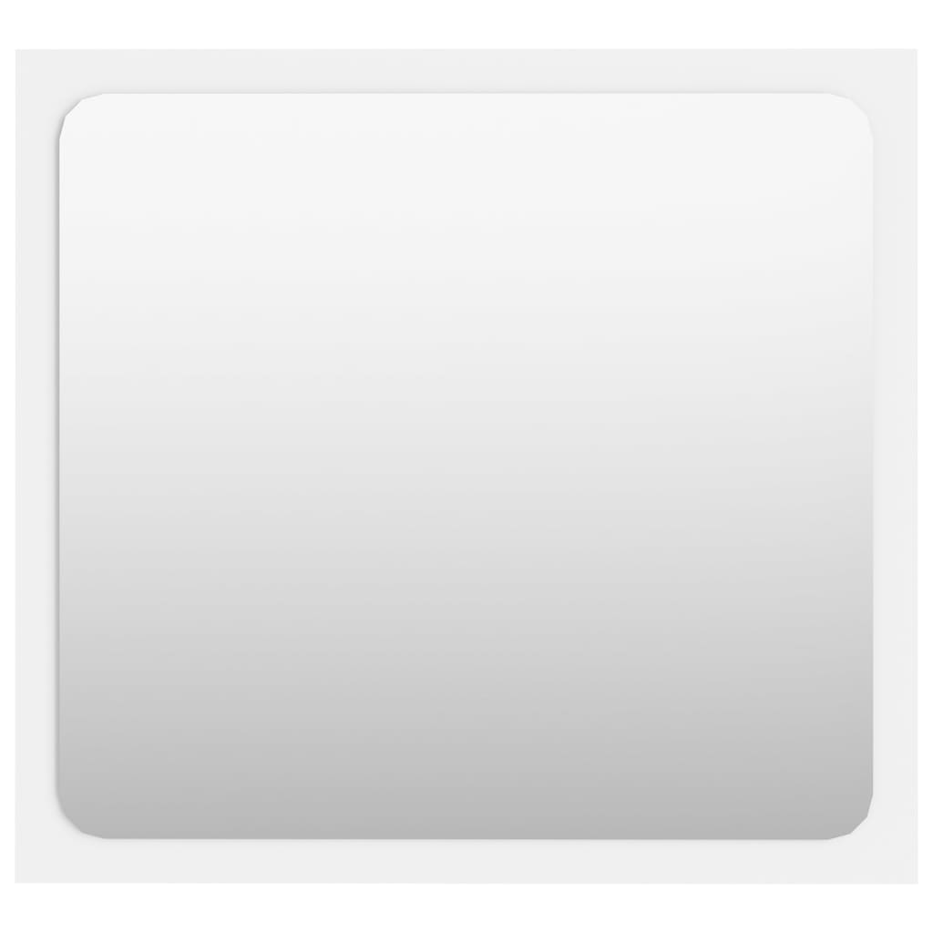 Specchio da Bagno Bianco 40x1,5x37 cm in Legno Multistrato