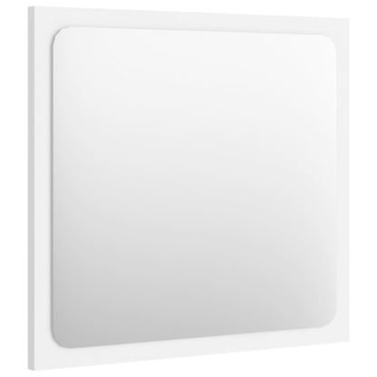 Specchio da Bagno Bianco 40x1,5x37 cm in Legno Multistrato