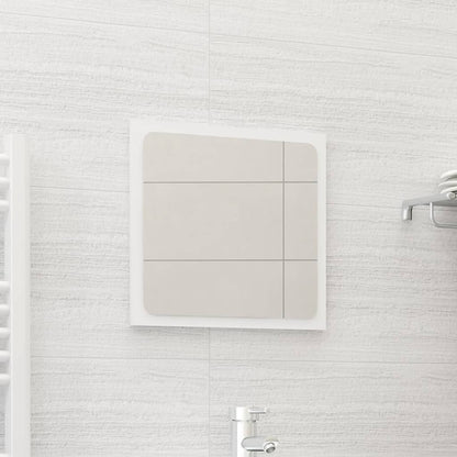 Specchio da Bagno Bianco 40x1,5x37 cm in Legno Multistrato